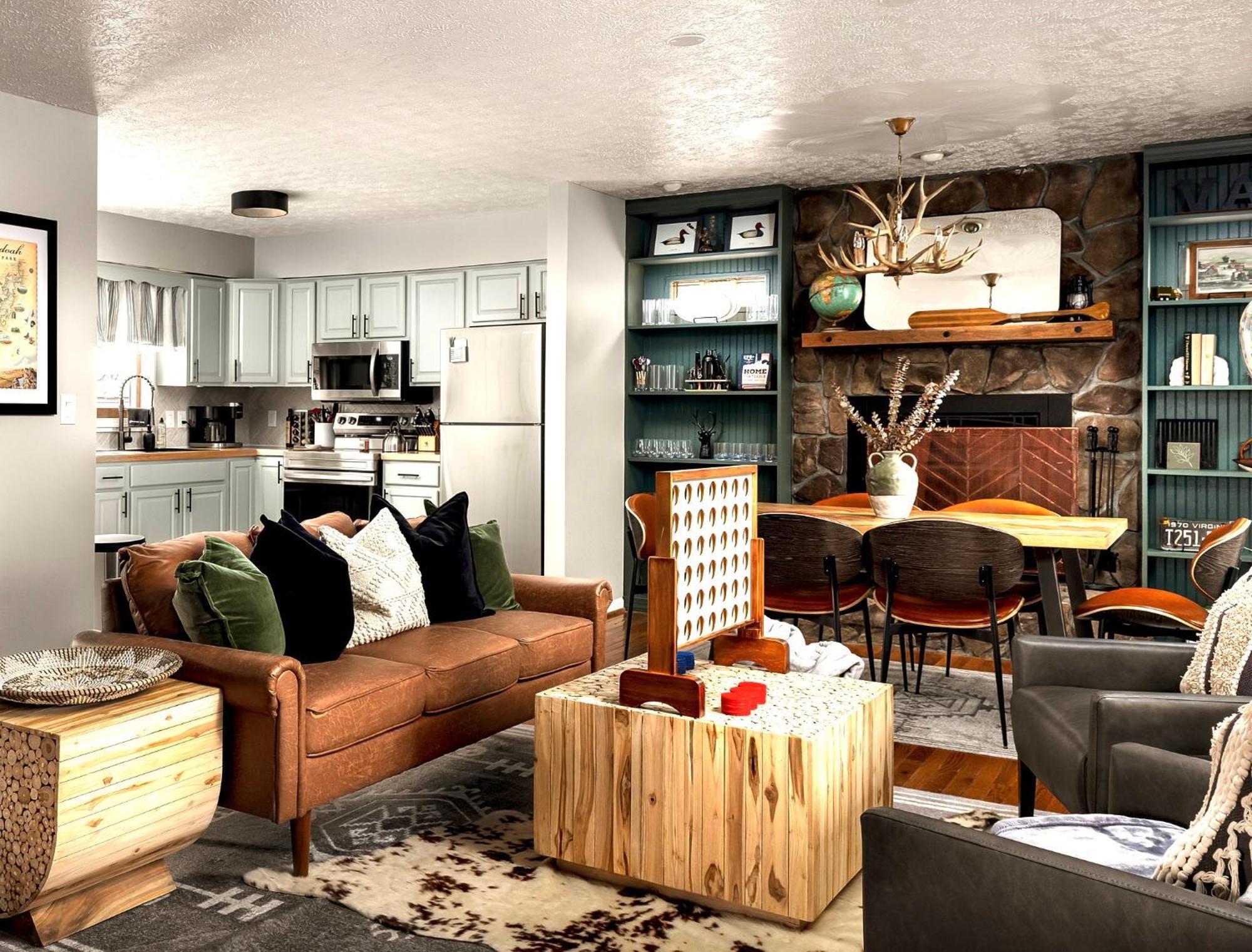 Shenandoah Dog Friendly Cabin With River Access, Hot Tub, Fire Pit, Bbq, Outdoor Dining Eksteriør billede