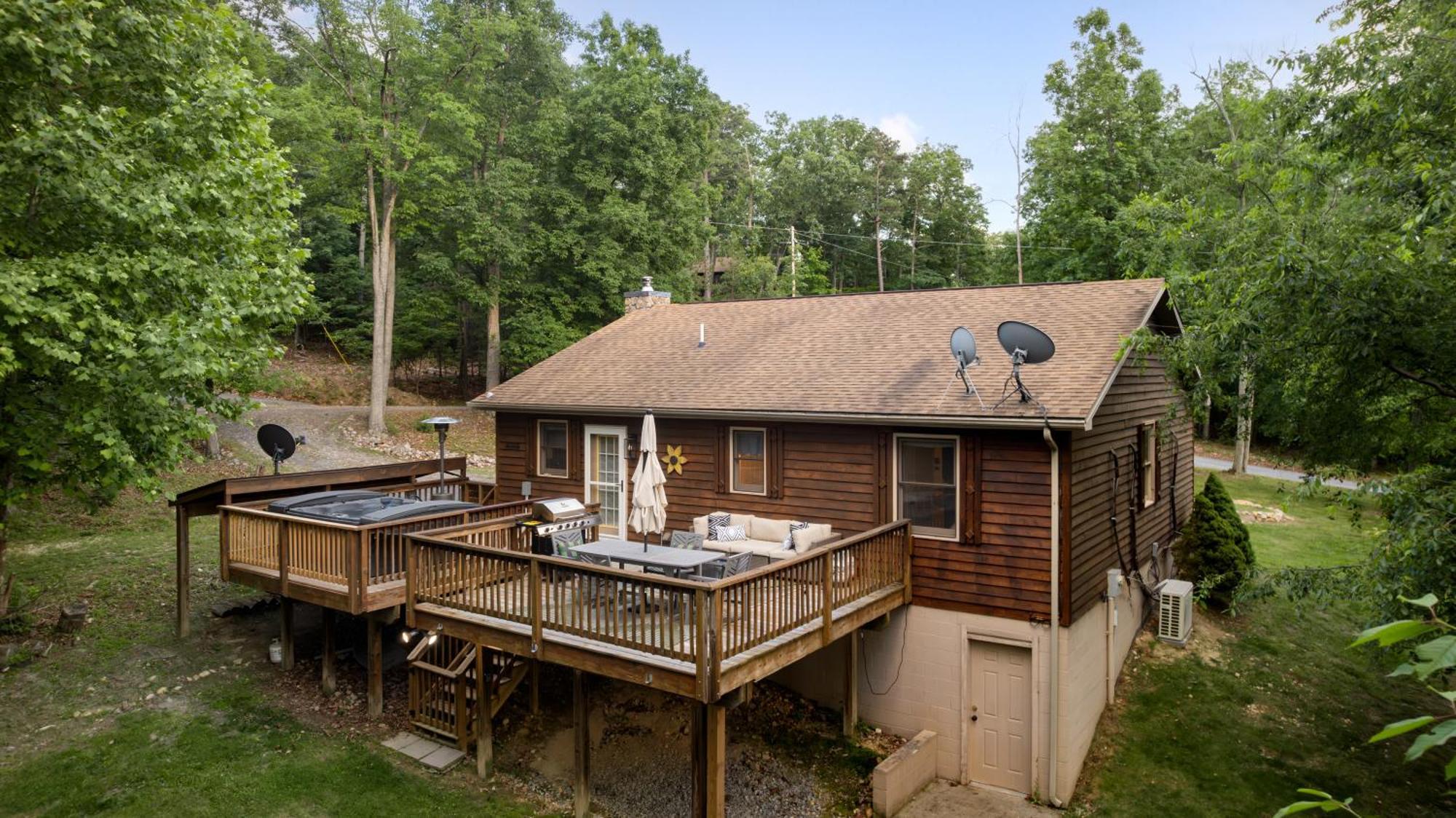 Shenandoah Dog Friendly Cabin With River Access, Hot Tub, Fire Pit, Bbq, Outdoor Dining Eksteriør billede